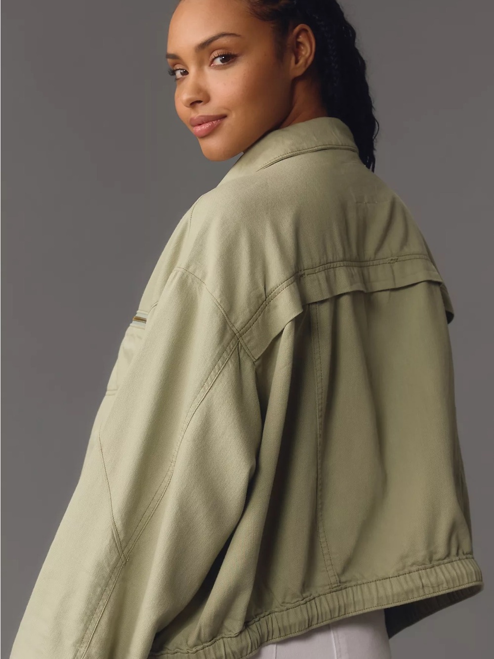 Anthropologie Pilcro Tidal Moto Utility Jacket XL - Picture 2 of 9